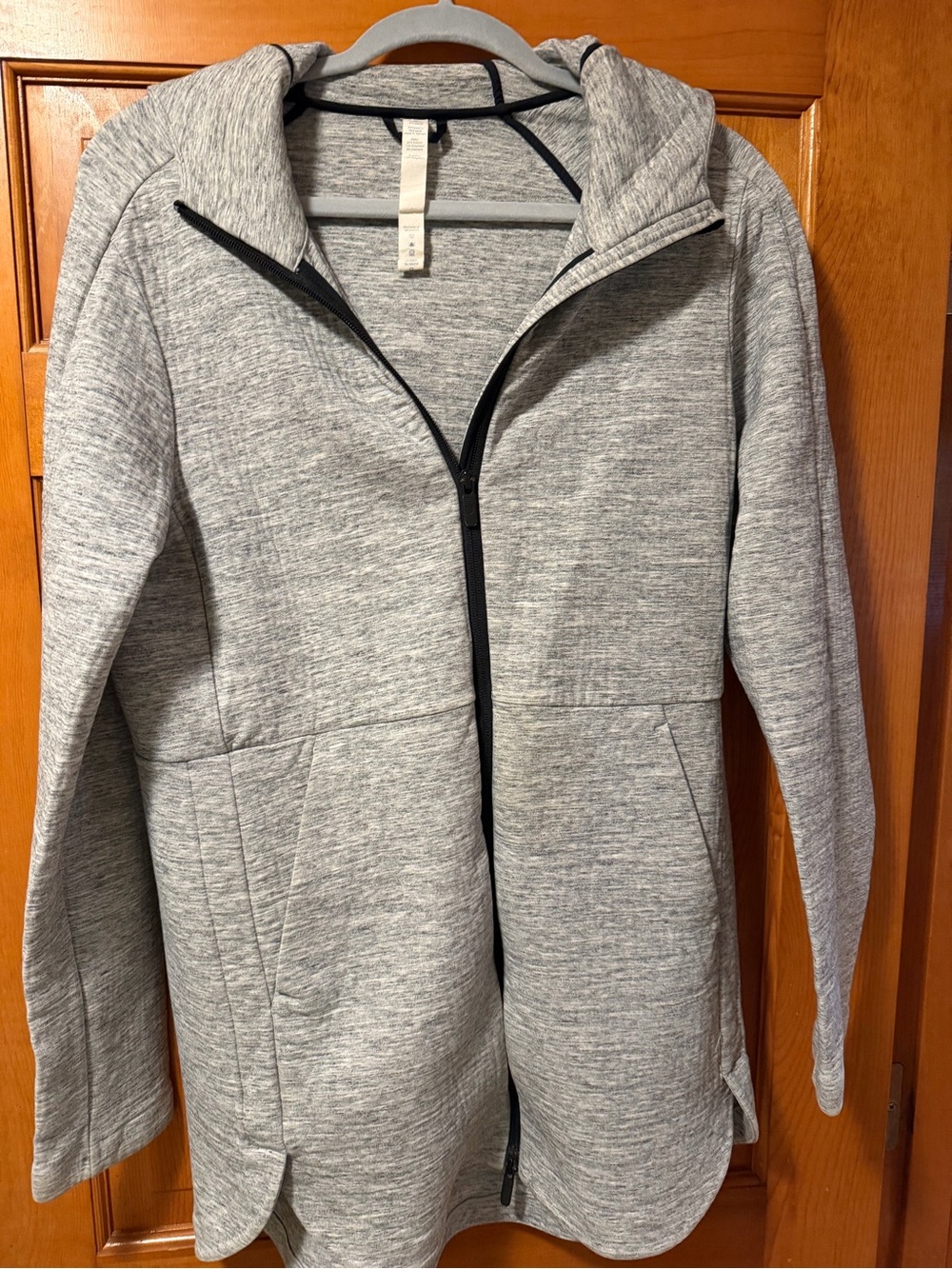 lululemon athletica Heather Gray Hooded Zip Jacket